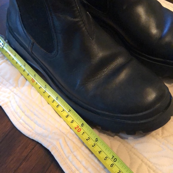 Prada Women’s Made In Italy Chunky Sole stretchy sides pull on rugged booties - Picture 15 of 15